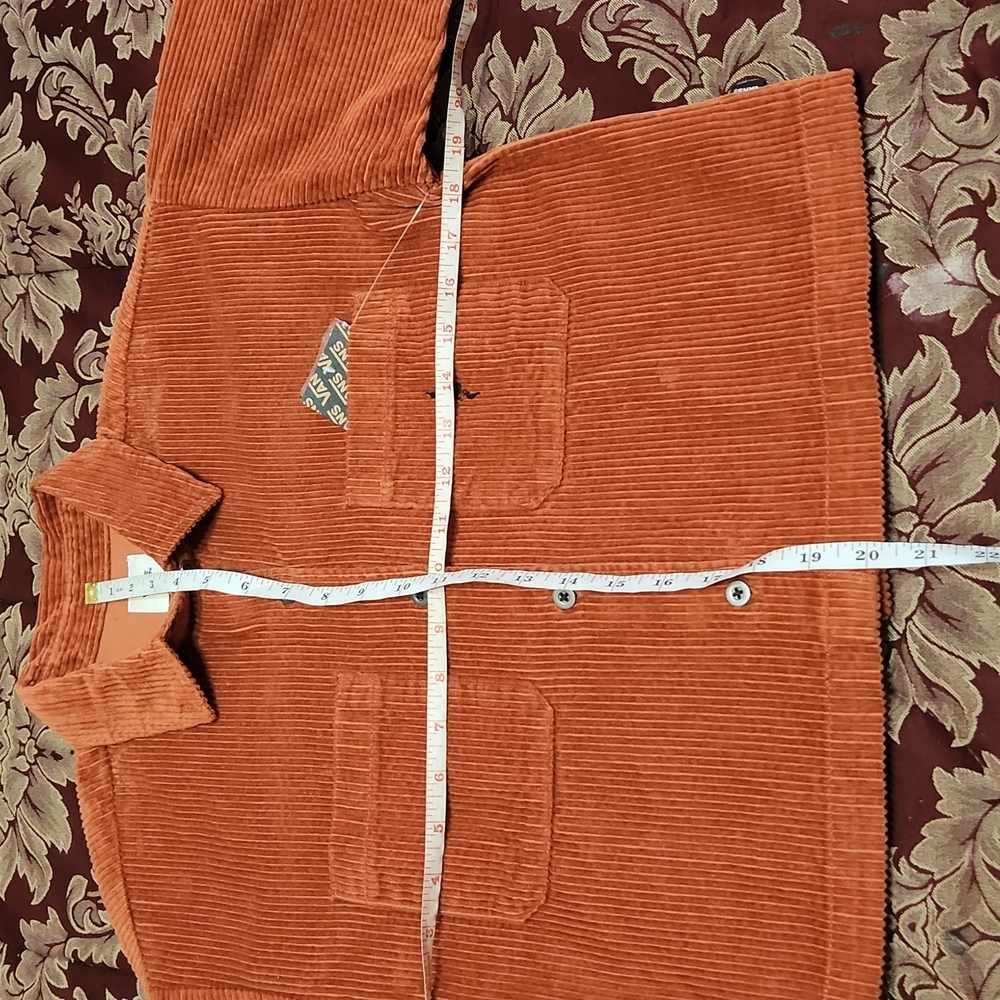 Vans Corduroy Orange Cropped Jacket XS - Picture 9 of 11